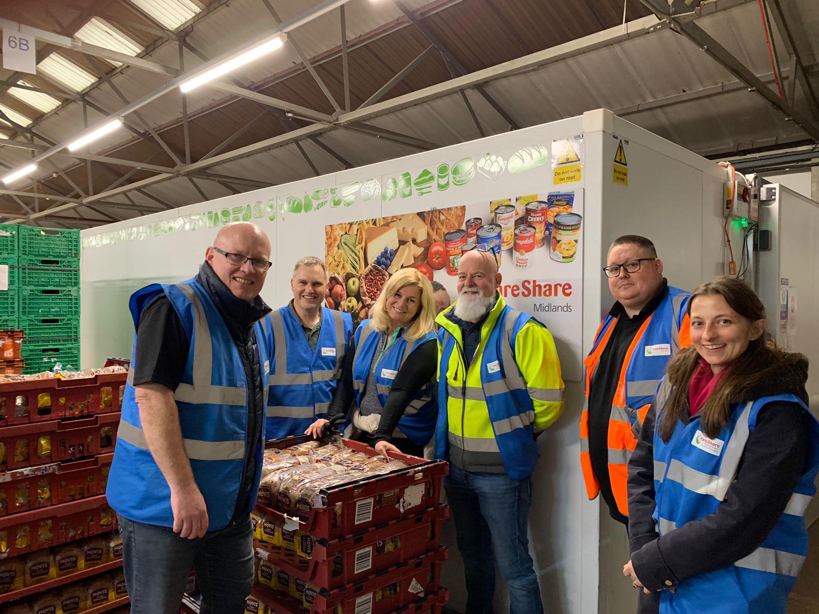Core highways charity partnership with food bank in Nottingham
